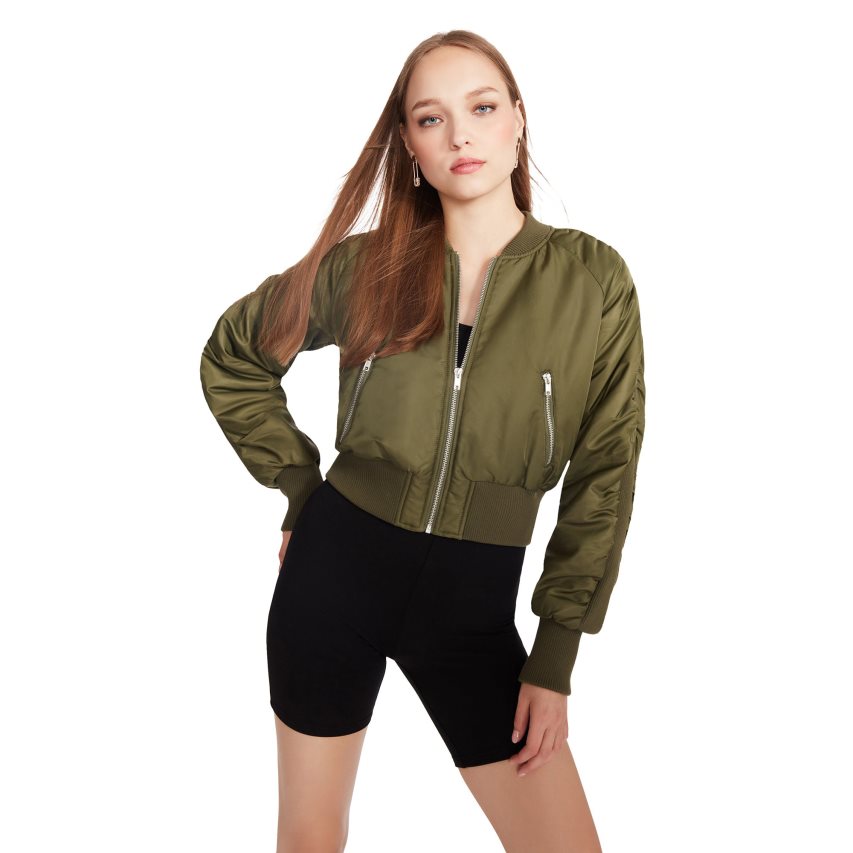 Olive Steve Madden Eva Women\'s Jackets | PH 3764LVE